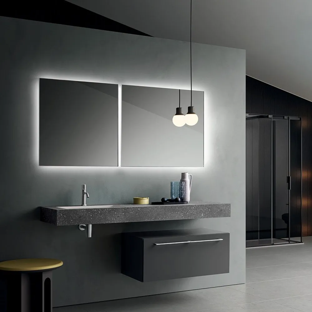 ARBI TESO 08 TOP MIT INTEGRIERTEM WASCHBECKEN, UNTERSCHRANK, SCHUBLADE, SPIEGEL