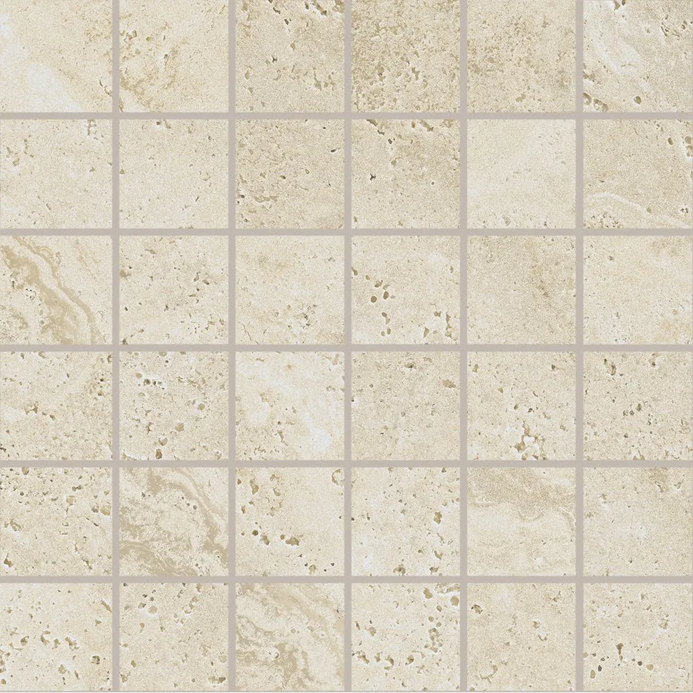 PROVENZA FLIESEN UNIQUE TRAVERTINE MOSAIK CREAM MINIMAL NATURAL 30X30