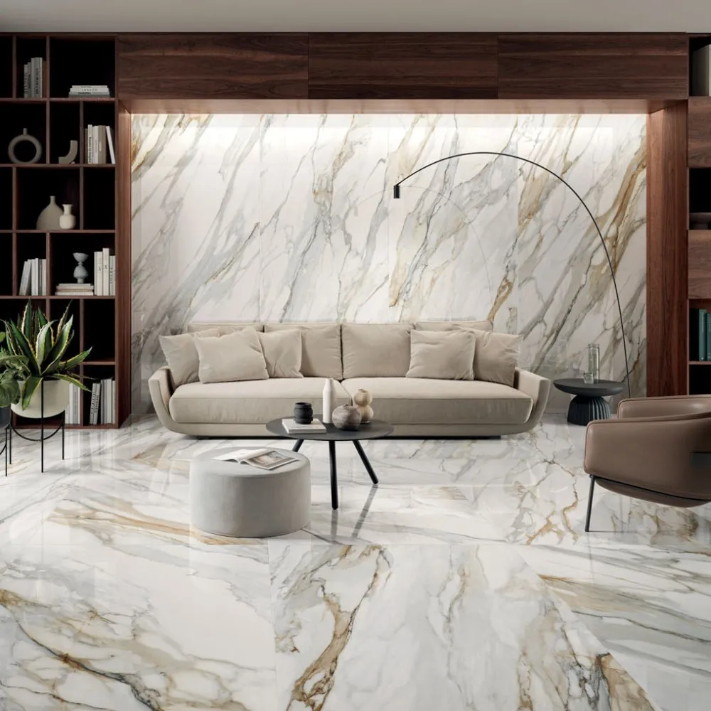 PANARIA FLIESEN PERPETUAL VENATO GOLD LUX REKTIFIZIERT 120X278