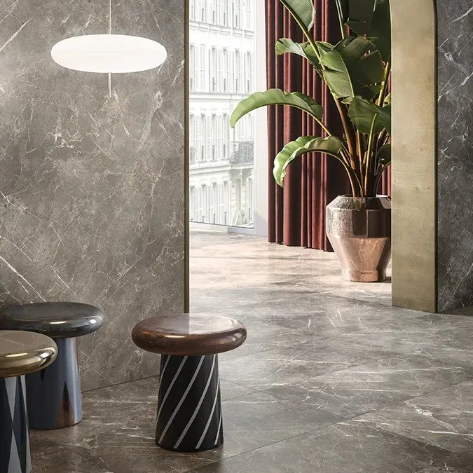 KEOPE FLIESEN ELEMENTS LUX PERSIAN GREY SILKY REKTIFIZIERT 60X60