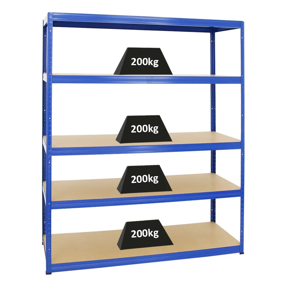 Schwerlastregal Giant Elephant | HxBxT 180x150x60cm | Fachlast 200kg | Blau