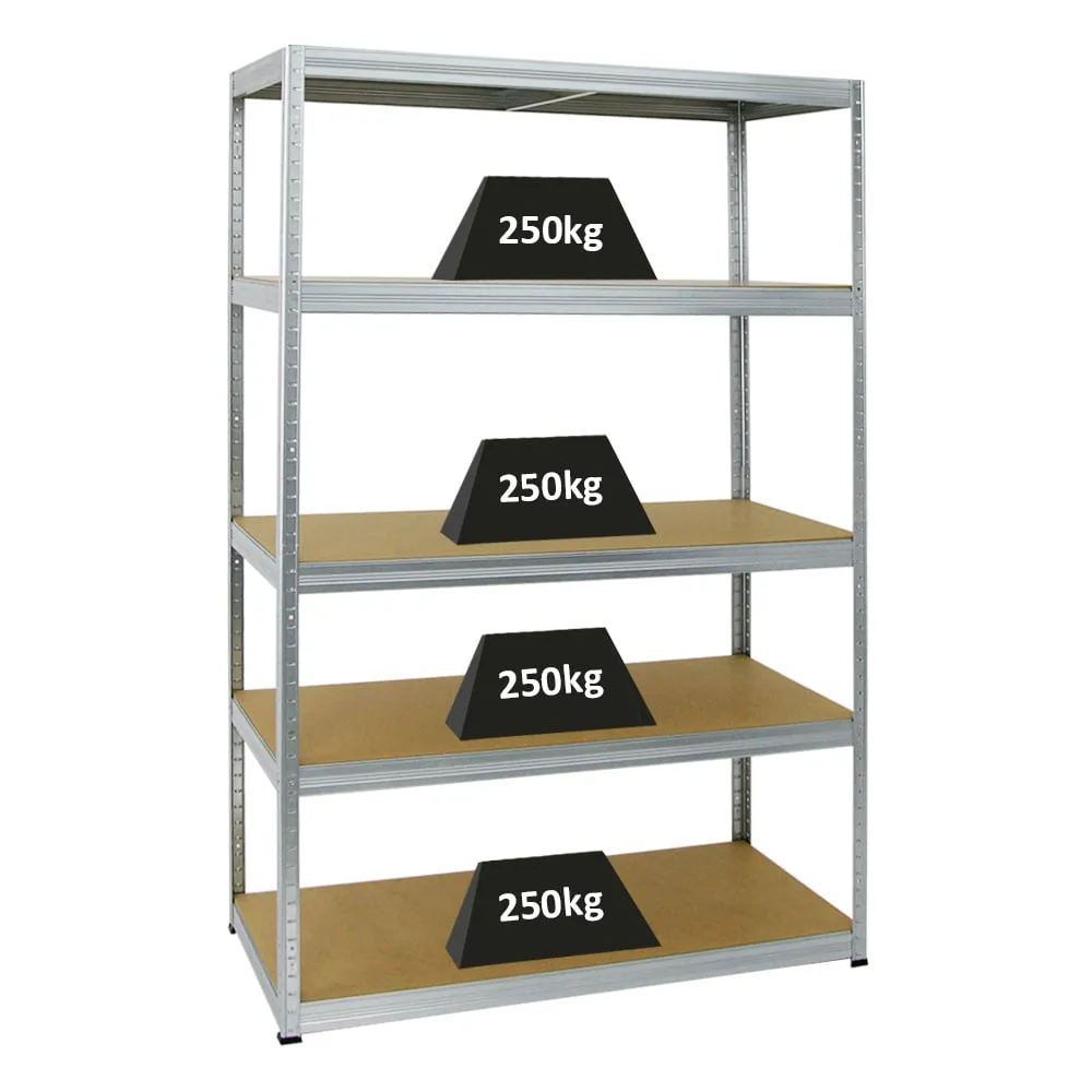 Schwerlastregal Big Elephant M |  HxBxT 180x120x60 cm | Fachlast 250kg |Verzinkt