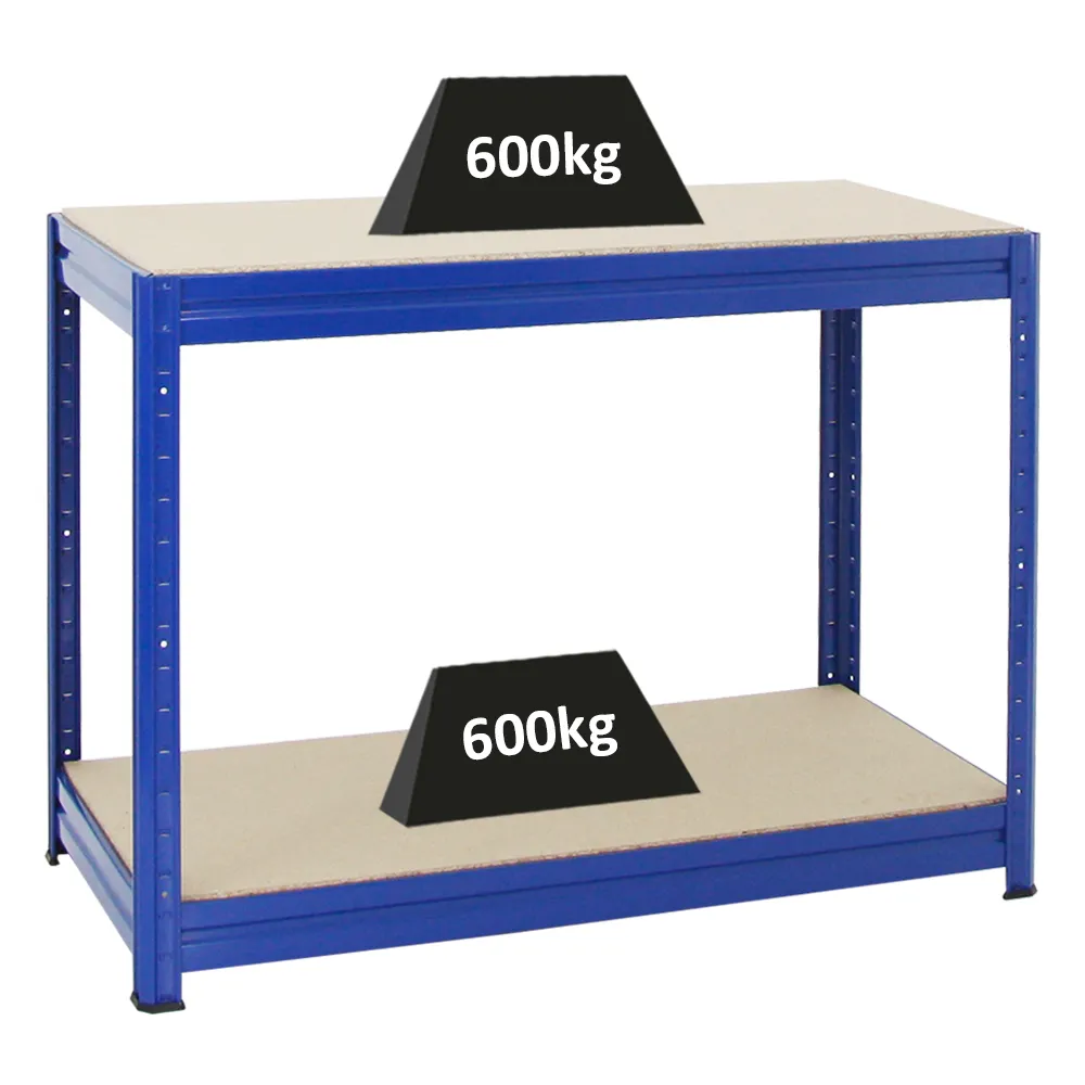 Höhenverstellbare Werkbank DINO | HxBxT 90x120x60cm | Traglast 600 kg | Blau