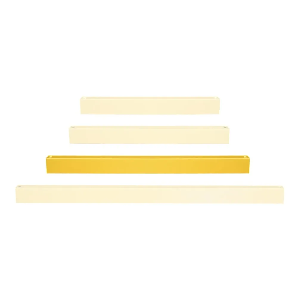 Querbalken für Rammschutz-Geländer XL-Line | HxBxT 12x150x8cm | inkl. Montageschrauben | Kunststoffbeschichteter Stahl | Gelb