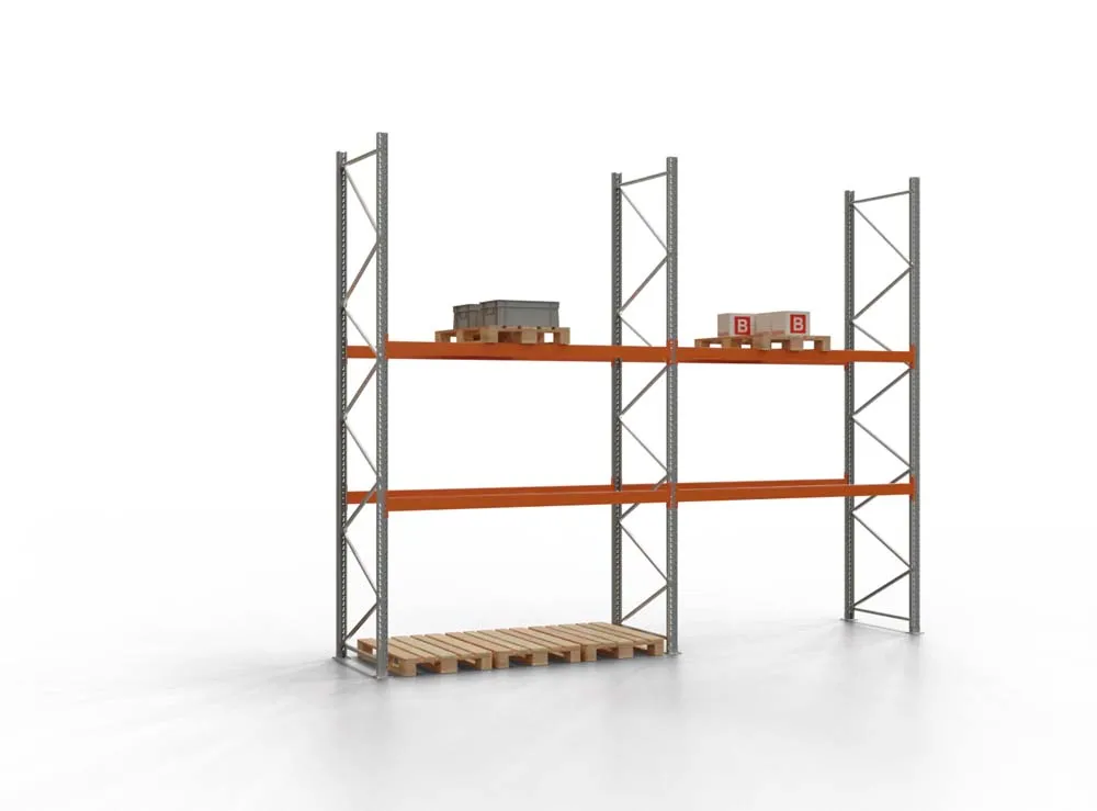 Palettenregal TAURUS | Extra-Tall | HxBxT 450x565x110cm | Fachlast 2000kg | 2 Ebenen