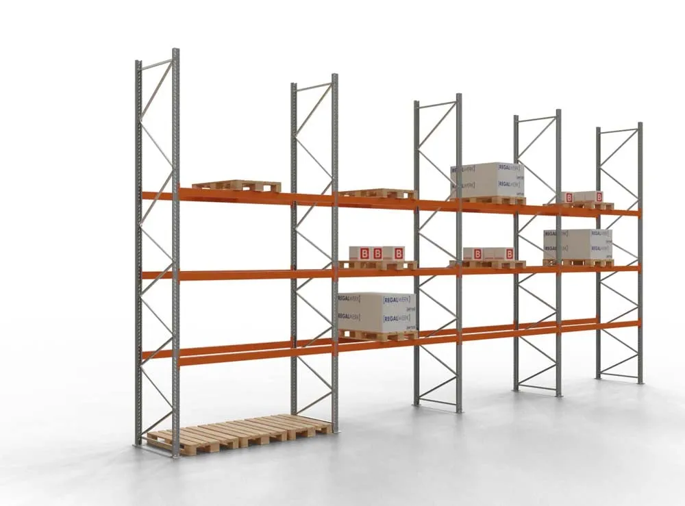 Palettenregal TAURUS | Super-Tall | HxBxT 550x1123x110cm | Fachlast 2000kg | 3 Ebenen