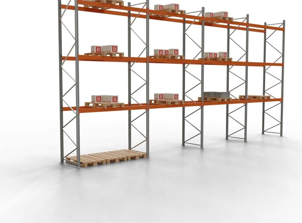 Palettenregal TAURUS | Super-Tall | HxBxT 550x1123x110cm | Fachlast 3000kg | 3 Ebenen