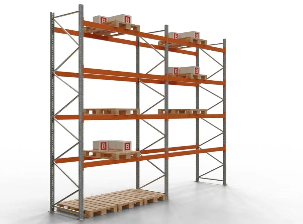 Palettenregal TAURUS | Extra-Tall | HxBxT 450x565x110cm | Fachlast 2000kg | 4 Ebenen