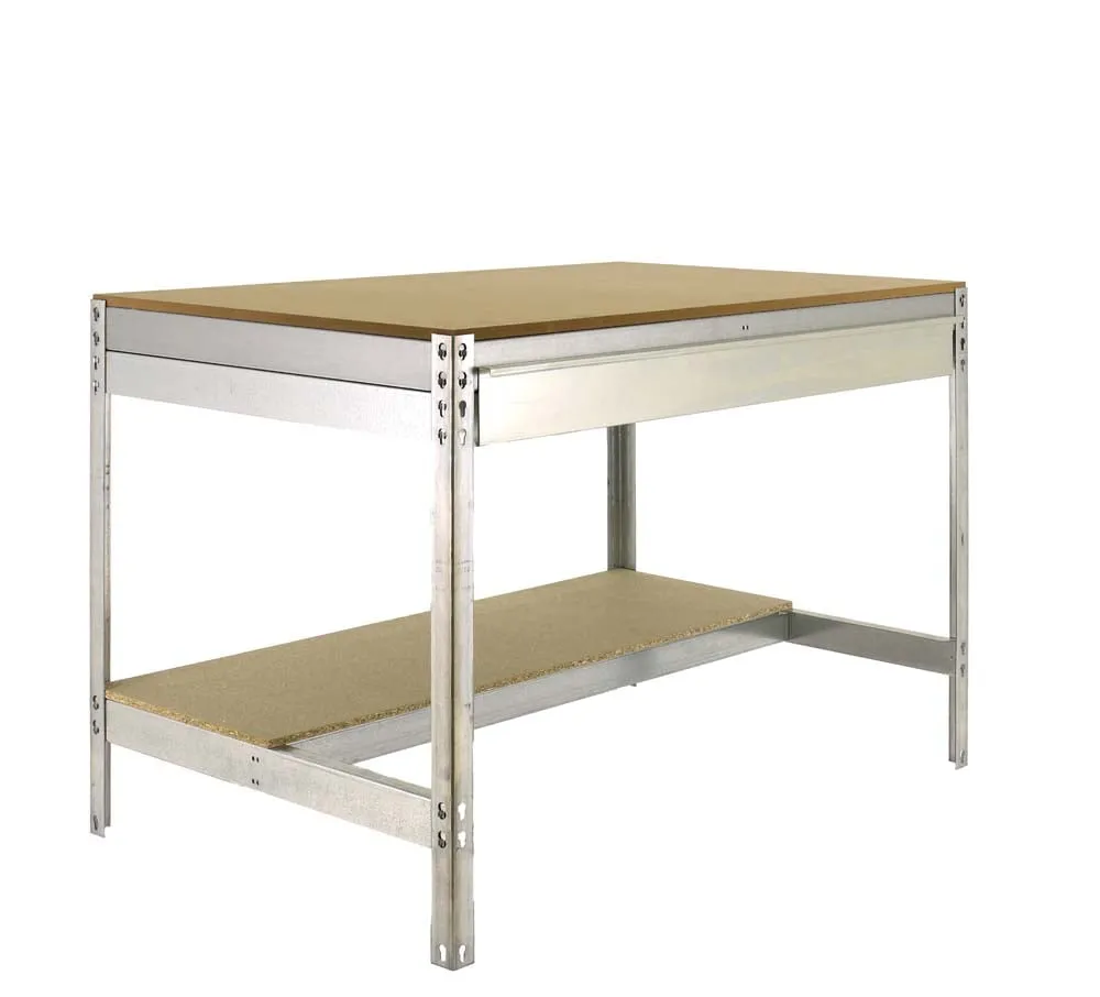 Werkbank BUFFALO mit Schubfach | HxBxT 84x90x61cm | Traglast 400kg | Verzinkt