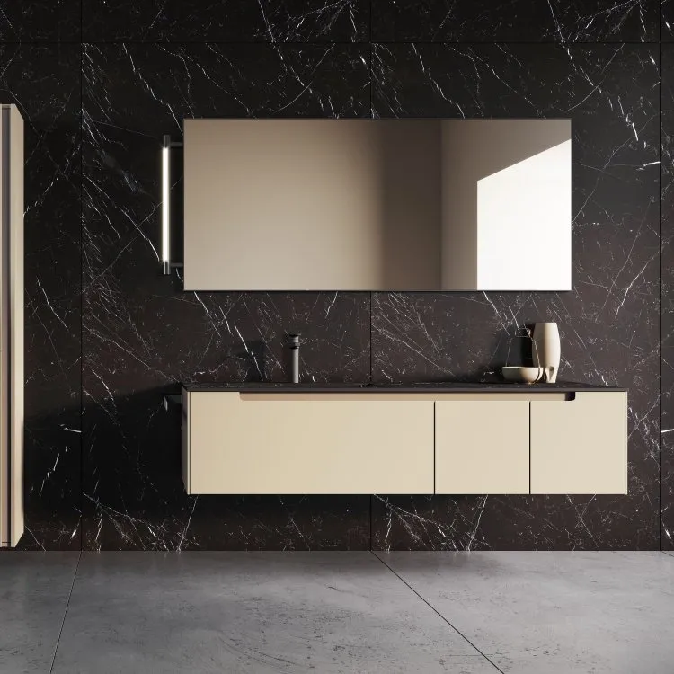 GOLA TRATTO BADEZIMMERSCHRANK 162 CM MIT SCHUBLADEN UND SPIEGEL