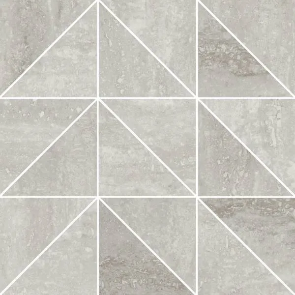 REFIN FLIESEN PRESTIGIO TRAVERTINO GRIGIO MOSAIK MIX SOFT REKTIFIZIERT 30X30