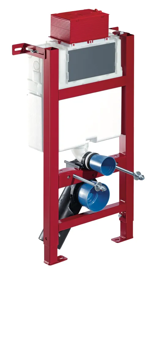 WC-Modul MONTUS, Typ 820 C, Betätigung von oben oder vorne, B 40 cm x H 82 cm, Rahmen pulverbeschichtet