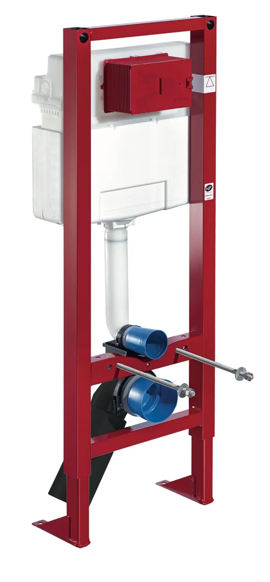 WC-Modul MONTUS, Typ CS 120, B 42 cm x H 115 cm, Rahmen pulverbeschichtet