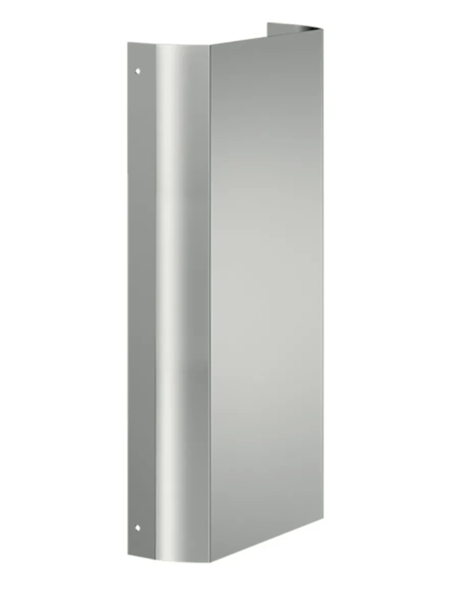 Anschlussblende Duschpaneel LINUS Inox, Anschlussblende, Aufmaß-451-950mm, Edelstahl gebürstet