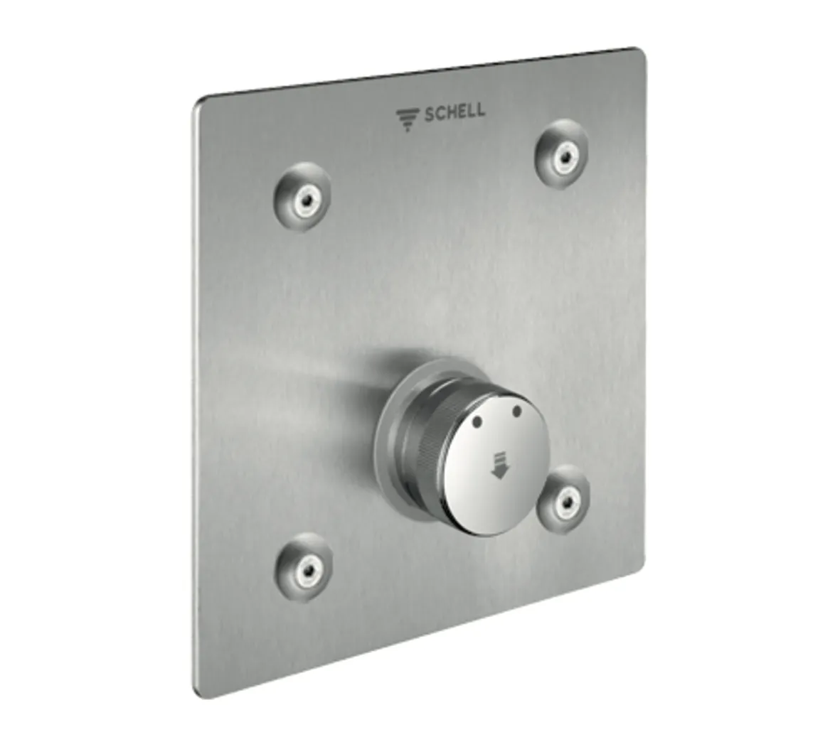 Unterputz-Dusche LINUS Basic D-SC-M, Mischwasser, Frontplatte, Frontplatte Edelstahl gebürstet