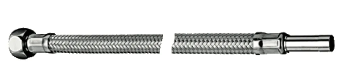 Schlauch Clean-Fix S, flexibel, 300 mm, Überwurfmutter G 3/8 IG mit vormontierter Dichtung, Rohrstutzen Ø 10 mm