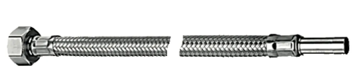 Schlauch Clean-Fix S, flexibel, 300 mm, Überwurfmutter G 1/2 IG mit vormontierter Dichtung, Rohrstutzen Ø 10 mm