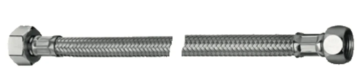 Schlauch Clean-Fix S, flexibel, 300 mm, Überwurfmutter G 1/2 IG mit vormontierter Dichtung, Überwurfmutter G 3/8 IG mit vormontierter Dichtung