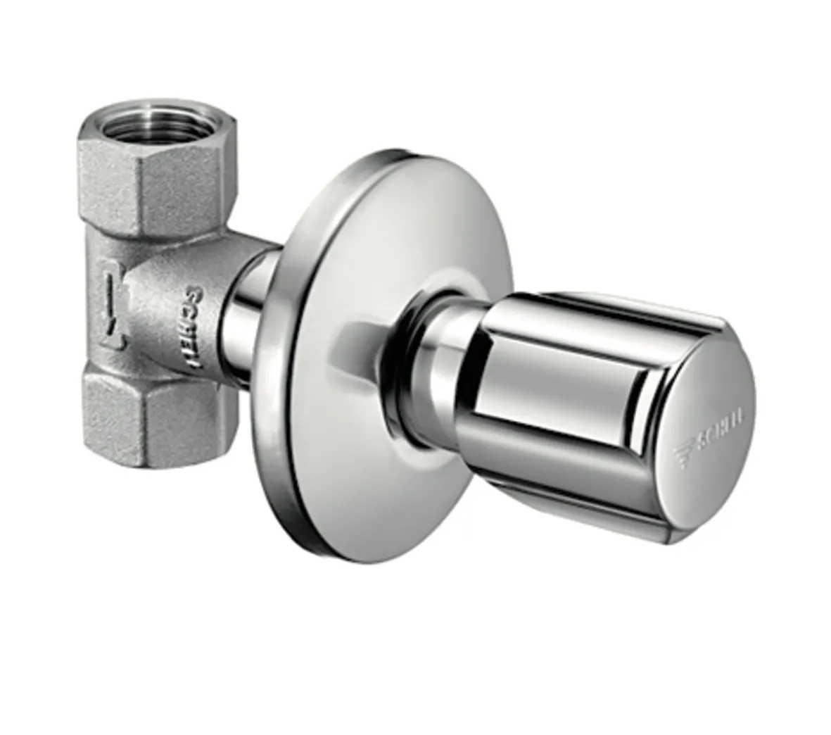 Unterputzventil DN 15, Max. Betriebsdruck: 10 bar, DN 15 G 1/2 IG, DN 15 G 1/2 IG, chrom