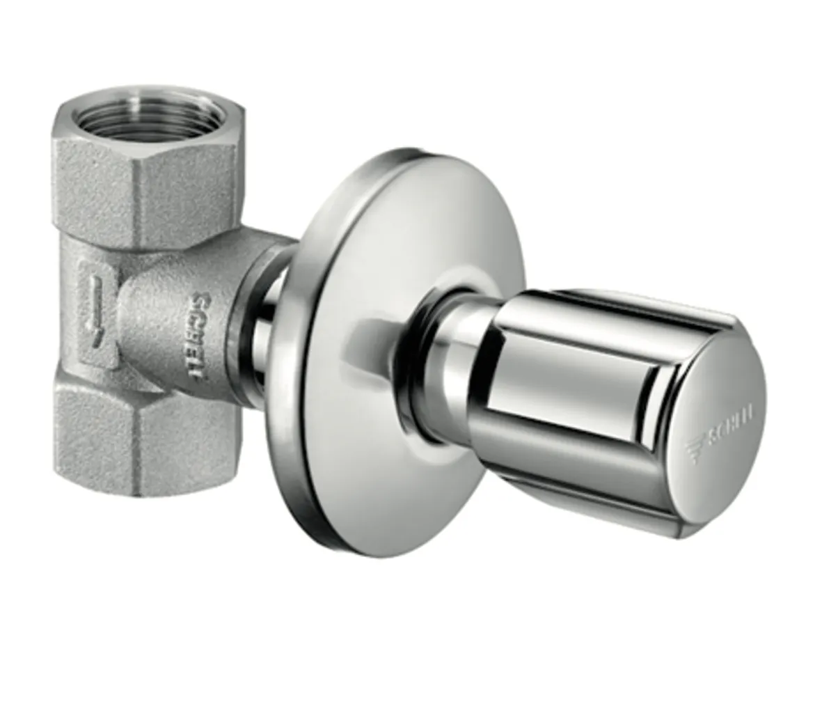 Unterputzventil DN 20, Max. Betriebsdruck: 10 bar, DN 20 G 3/4 IG, DN 20 G 3/4 IG, chrom