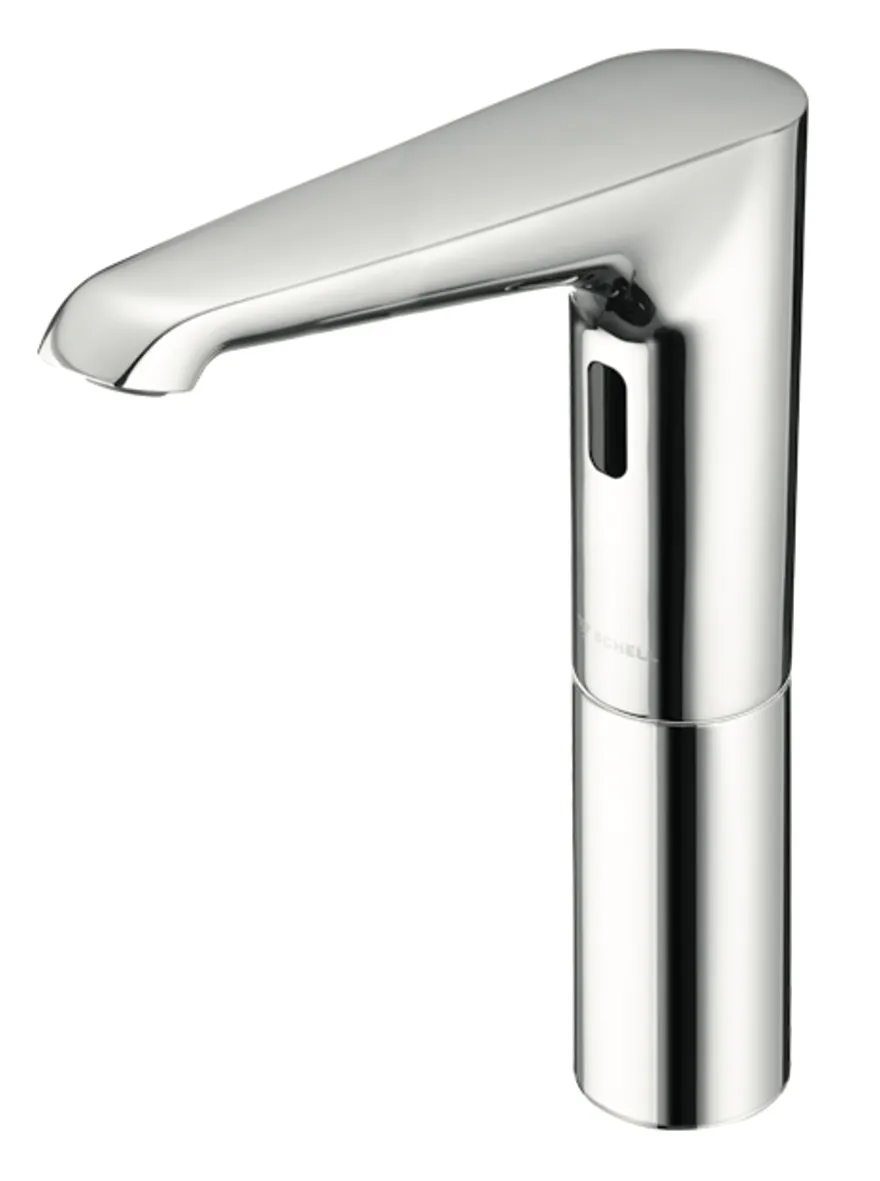 Waschtisch-Armatur XERIS E, Elektronisch, HD-K large - Hochdruck Kaltwasser / vorgemischtes Wasser, Infrarot, Steckernetzteil 9 VDC, 100 - 240 VAC, 50 - 60 Hz, chrom