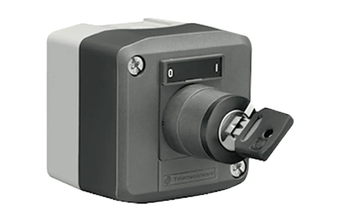 Schlüsselschalter thermische Desinfektion, Aufputzschlüsselschalter 240V / 3 A, IP65