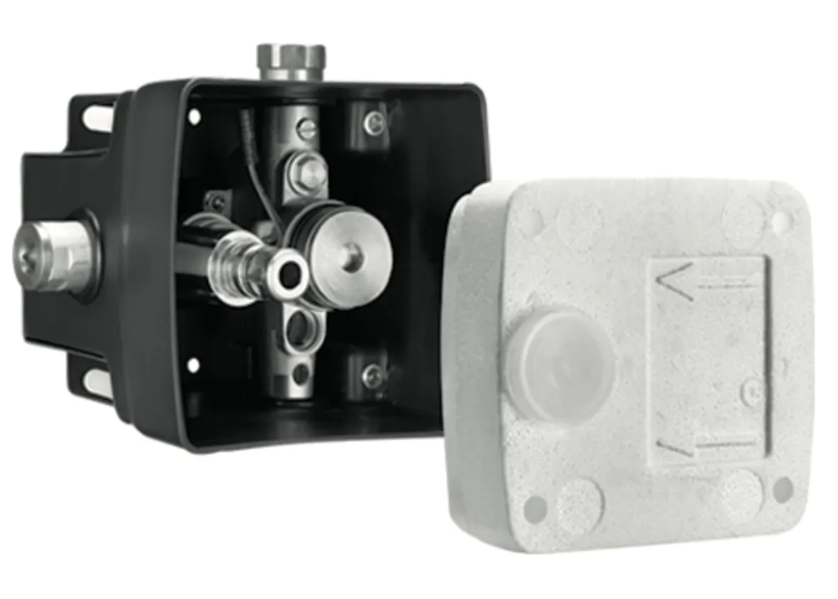 Unterputz-Masterbox WBW-E-V, Kaltwasser / vorgemischtes Wasser, Masterbox, Vorfilter, RFV, G 1/2 IG, B 149 mm x H 138 mm x T 140 mm