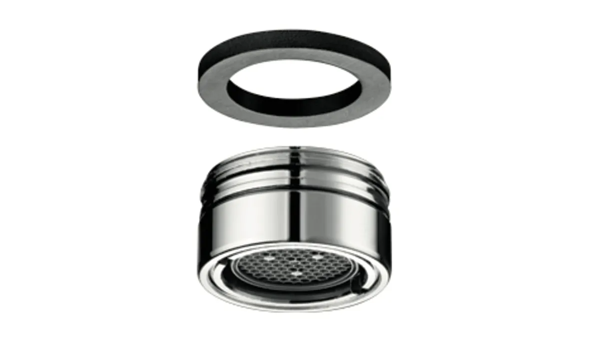 Strahlregler max. 5,7 l/min druckunabhängig, diebstahlgeschützt, Belüfteter Strahl, Strahlregler mit Chromhülse, M24 x 1 AG, chrom