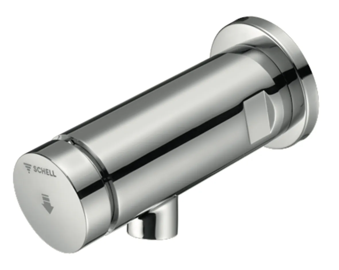 Aufputz-Waschtisch-Armatur PETIT SC, Kaltwasser / vorgemischtes Wasser, Selbstschluss Wandauslauf-Armatur, DN 15 G 1/2 AG, chrom