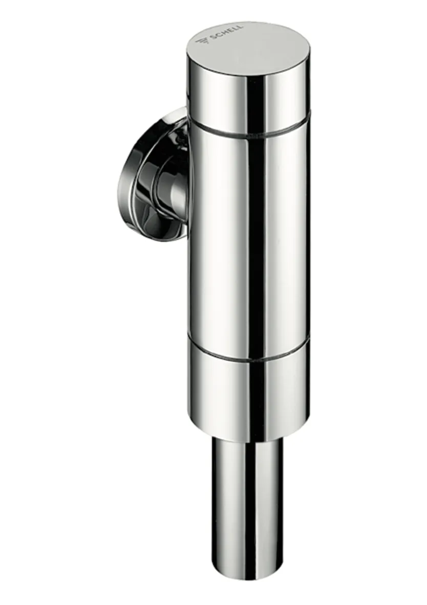 Aufputz-WC-Druckspüler OMAT Basic SV, DN 20, Aufputz-WC-Druckspüler, Vorabsperrung, Spülstrom: 1,0 - 1,3 l/s, DN 20 G 3/4 AG, Anschluss Spülrohr: Ø 26 mm, chrom