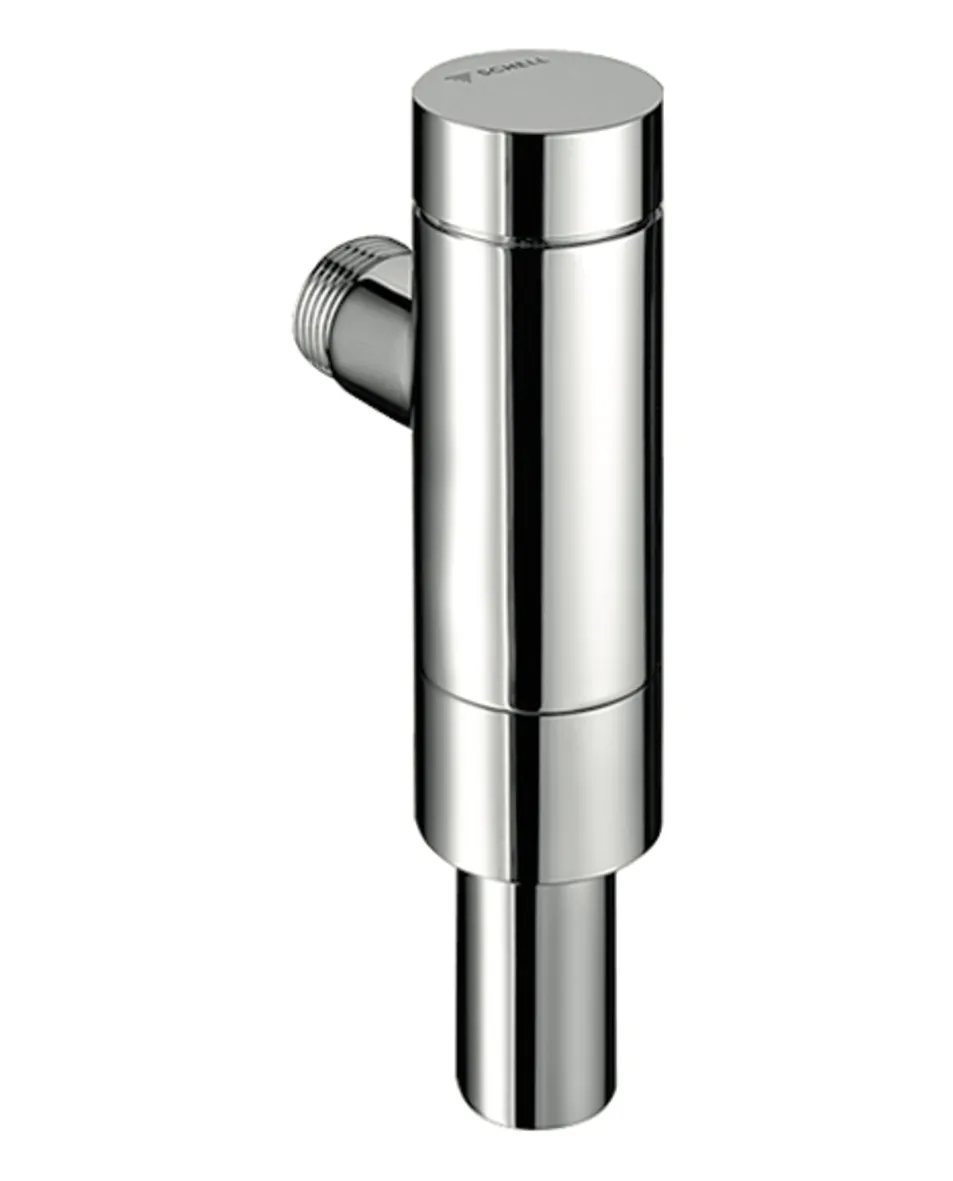 Aufputz-WC-Druckspüler OMAT Basic ND, DN 25, Aufputz-WC-Druckspüler, Spülstrom: 1,0 - 1,4 l/s, DN 25 G 1 AG, Anschluss Spülrohr: Ø 30 mm, chrom