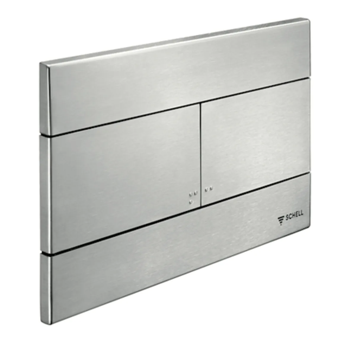 WC-Betätigungsplatte MONTUS PLACE, Frontplatte Edelstahl gebürstet