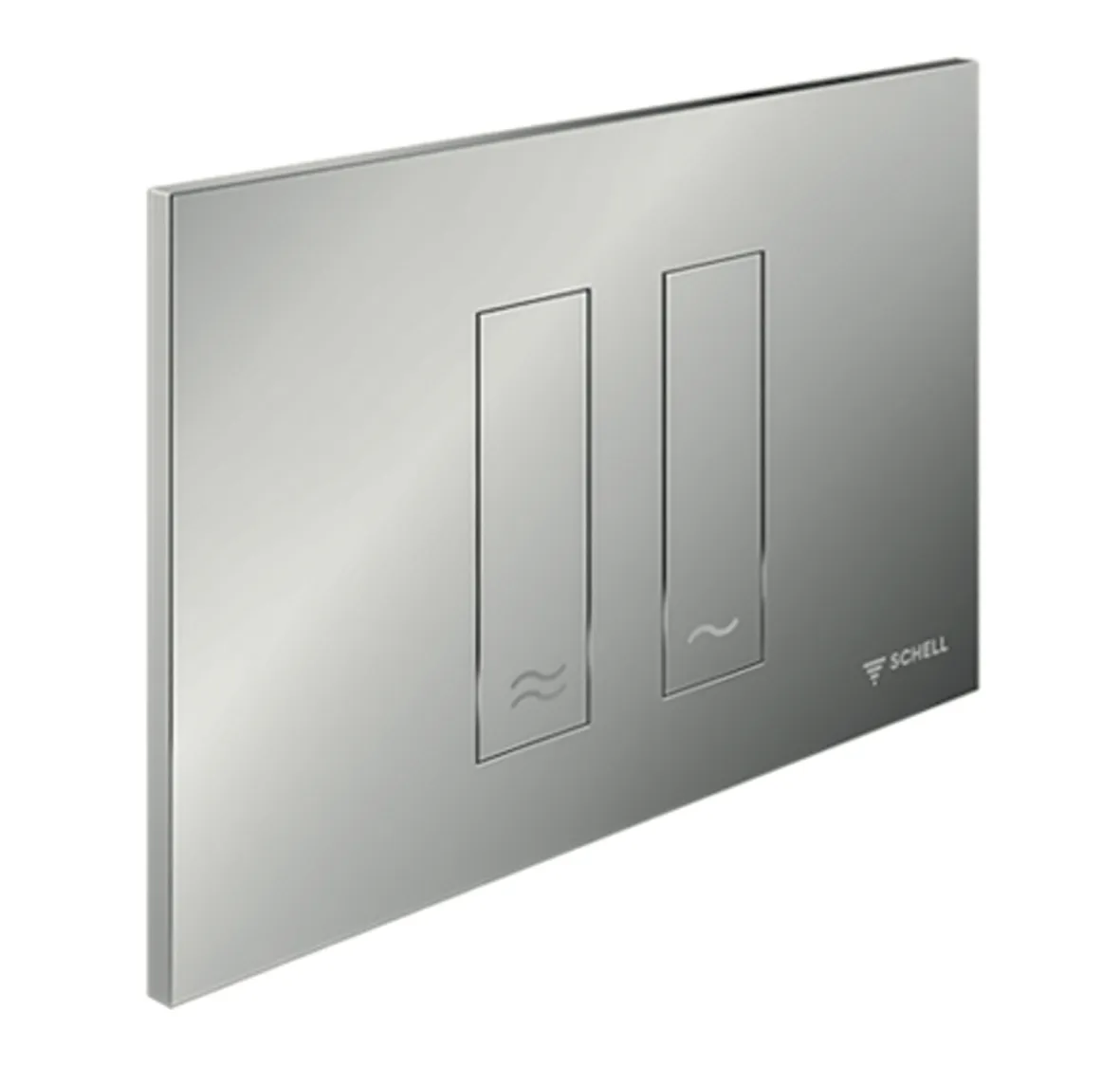 WC-Betätigungsplatte MONTUS TOWER, Frontplatte chrom