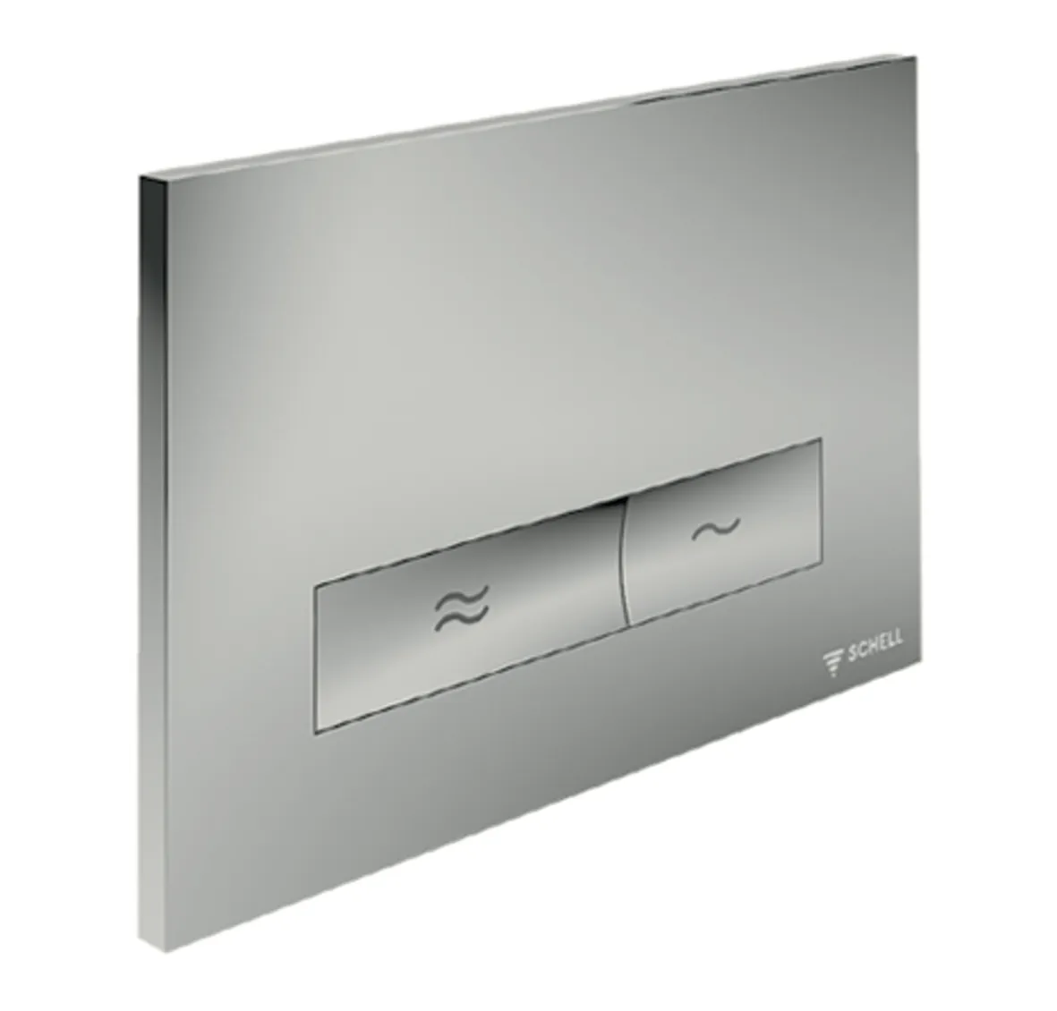 WC-Betätigungsplatte MONTUS KONKAV, Frontplatte chrom