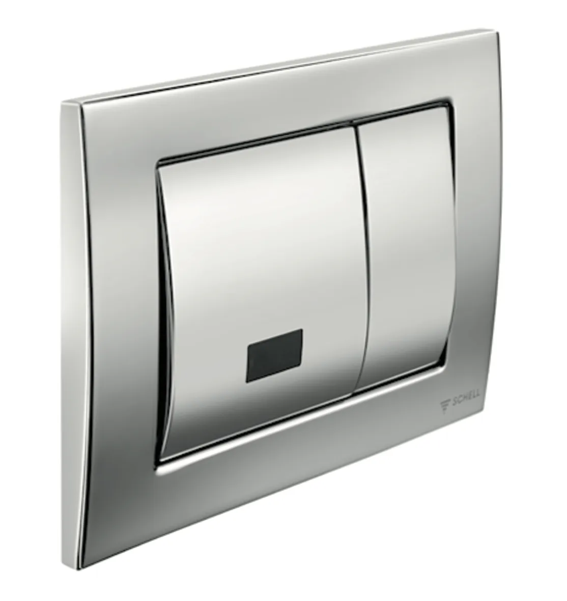 WC-Betätigungsplatte MONTUS FIELD E, Frontplatte chrom