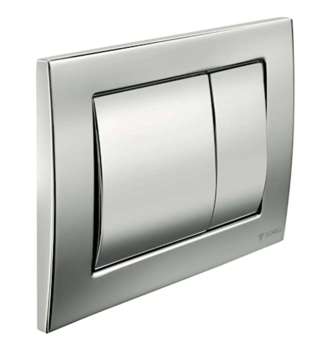 WC-Betätigungsplatte MONTUS FIELD, Frontplatte chrom