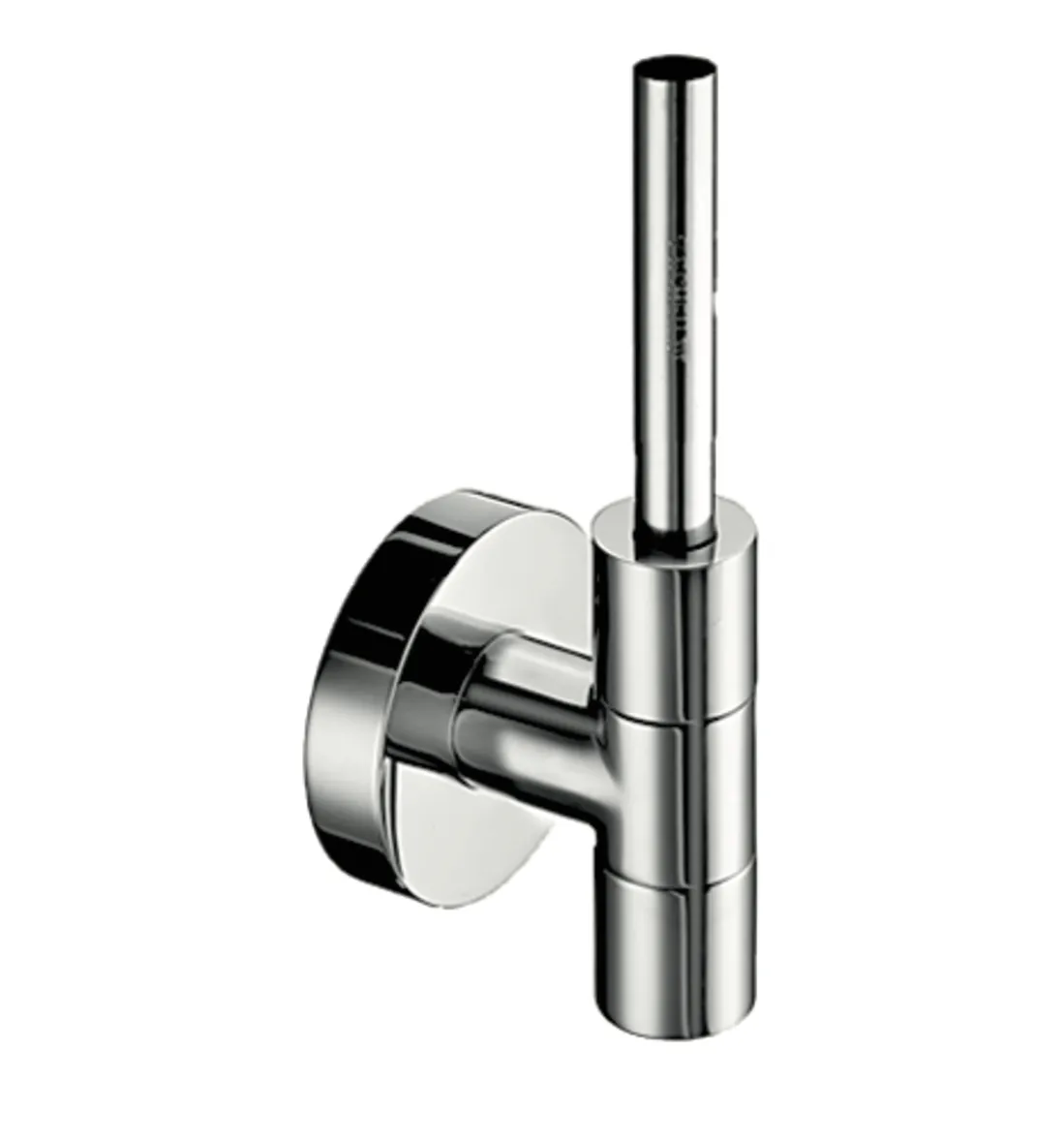 Design-Eckventil EDITION, Rosette Ø 60 mm, DN 15 G 1/2 AG mit ASAG easy, Ø 10 mm (DN 10 G 3/8 AG), chrom