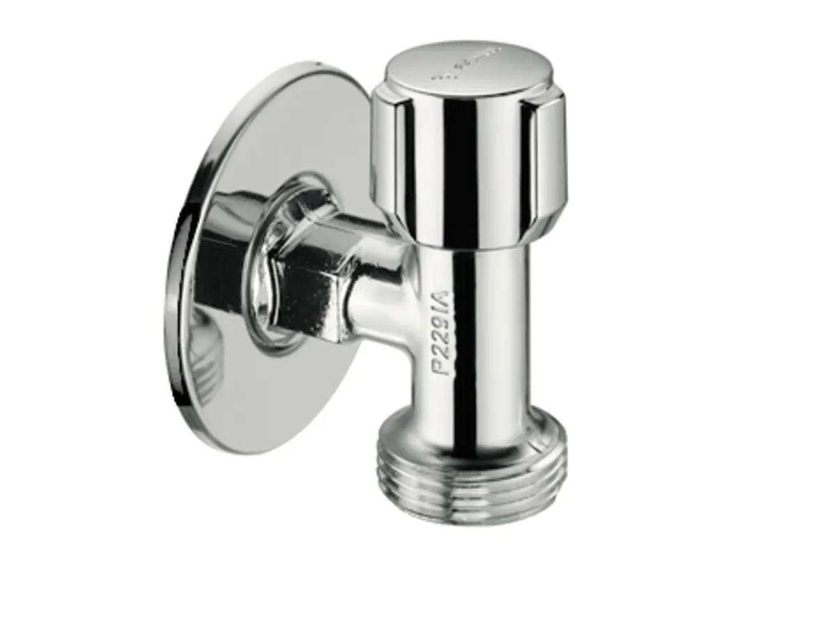 Geräteanschlussventil, platzsparend, DN 15 G 1/2 AG, DN 20 G 3/4 AG, chrom