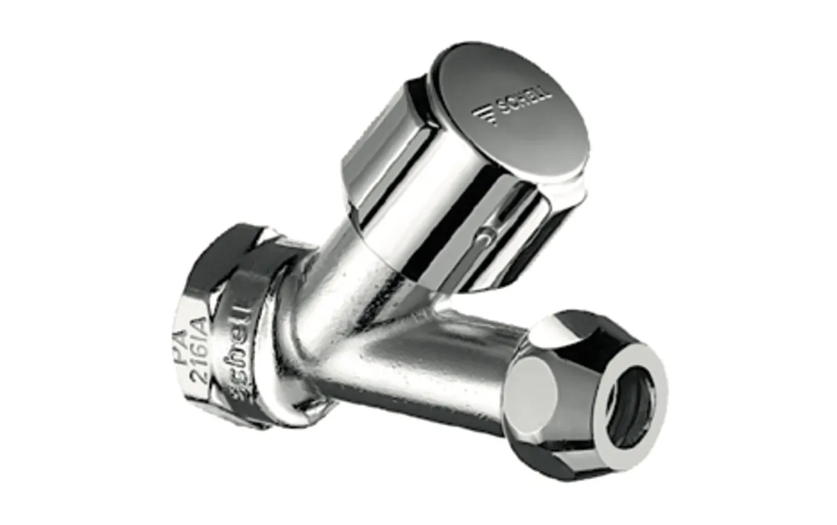 Schrägsitzventil COMFORT, COMFORT-Griff, DN 15 G 1/2 IG, Ø 10 mm (DN 10 G 3/8 AG), chrom