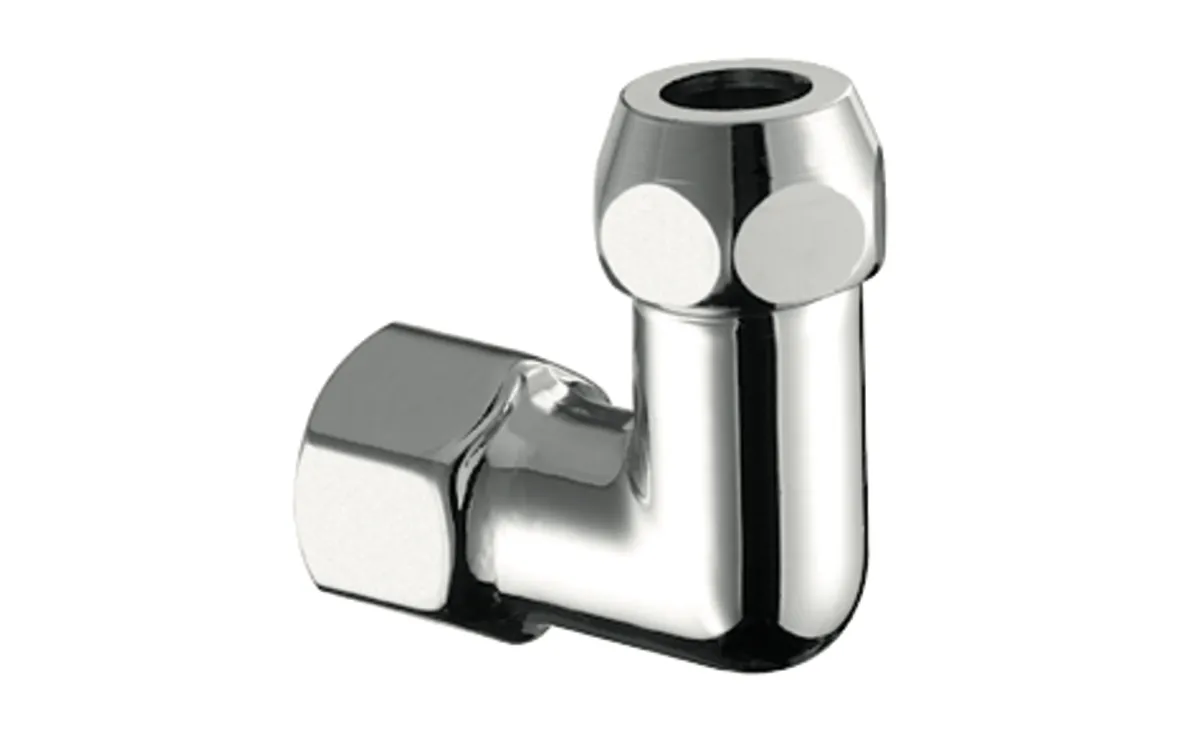 Winkel-Verschraubung mit Innengewinde, DN 10 G 3/8 IG, Ø 10 mm (DN 10 G 3/8 AG), chrom