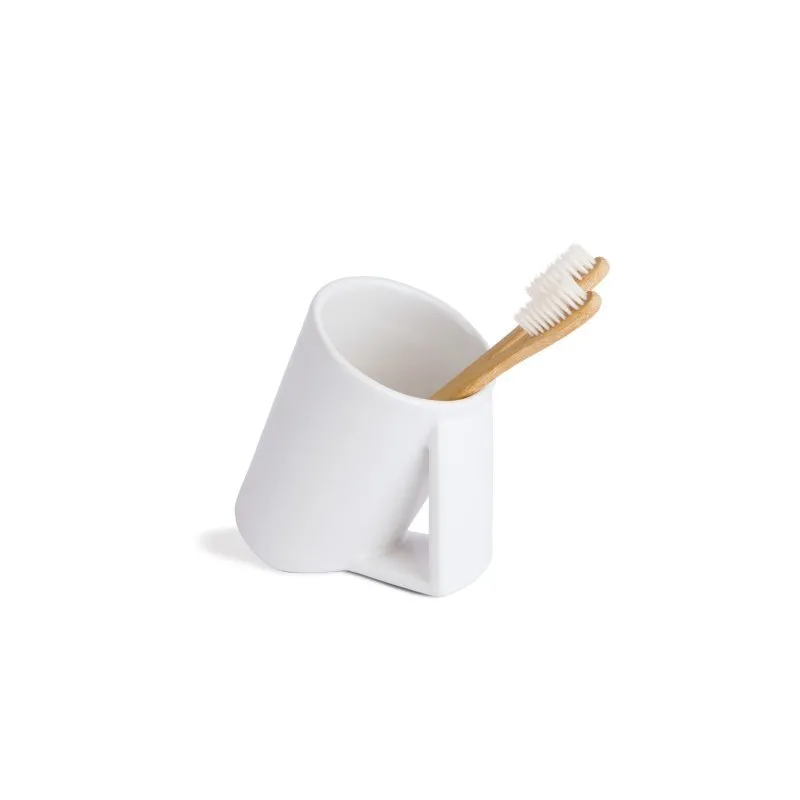 LINEABETA SAON PORZELLAN ZAHNPUTZBECHER WEISS