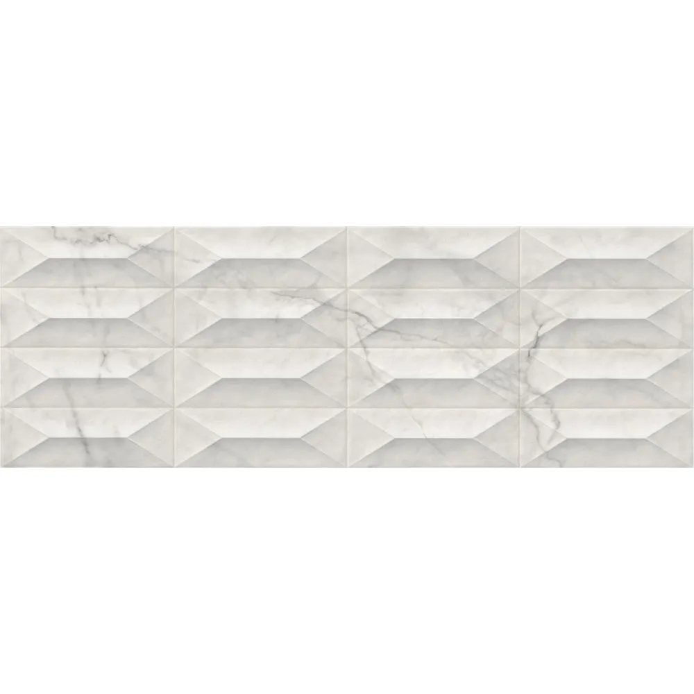 MARAZZI FLIESEN MARBLEPLAY STRUTTURA GEM 3D STATUARIETTO LUX REKTIFIZIERT 30X90