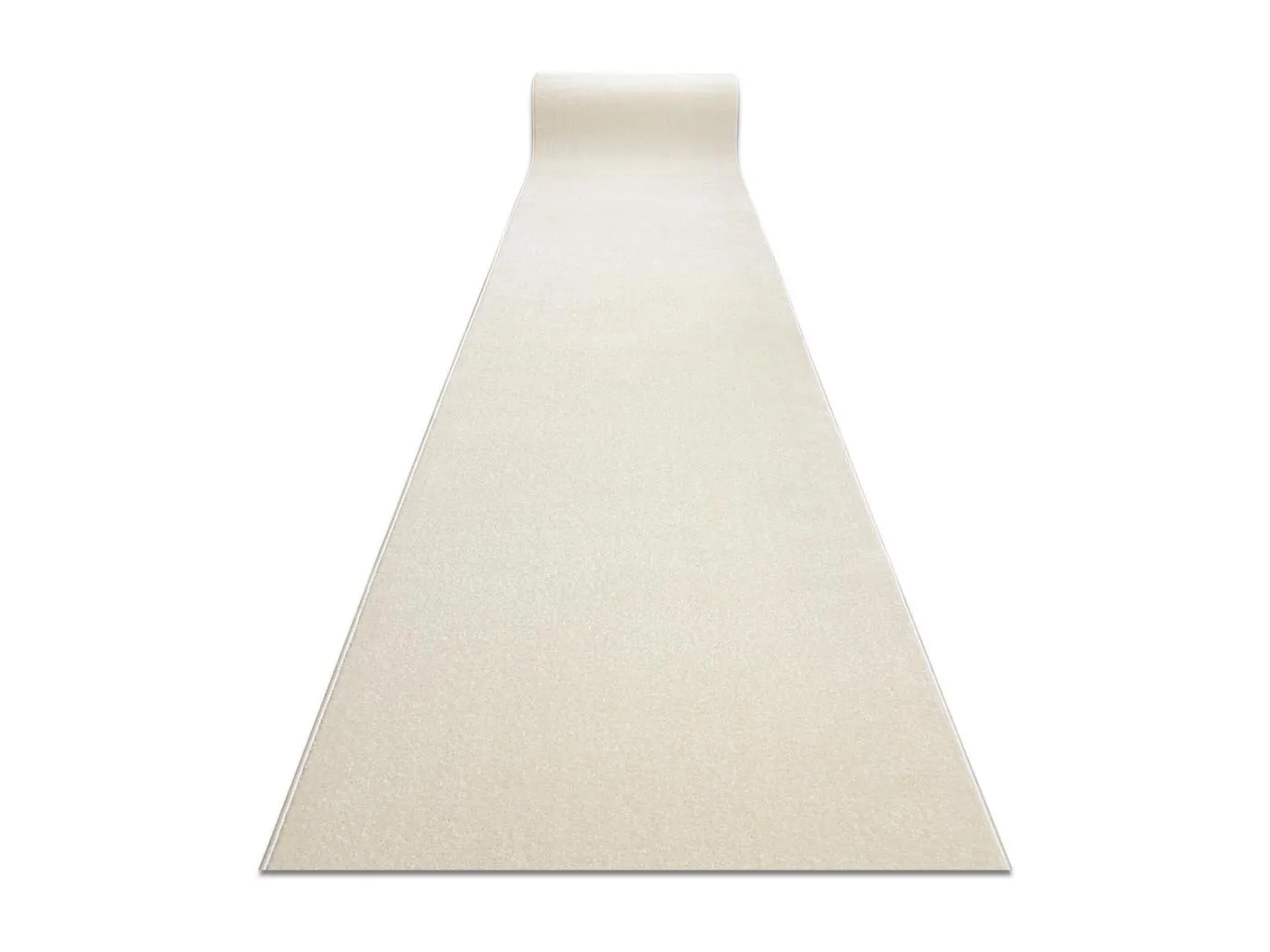 Läufer KARMEL Glatt, einfarbig weiß 80x710 cm