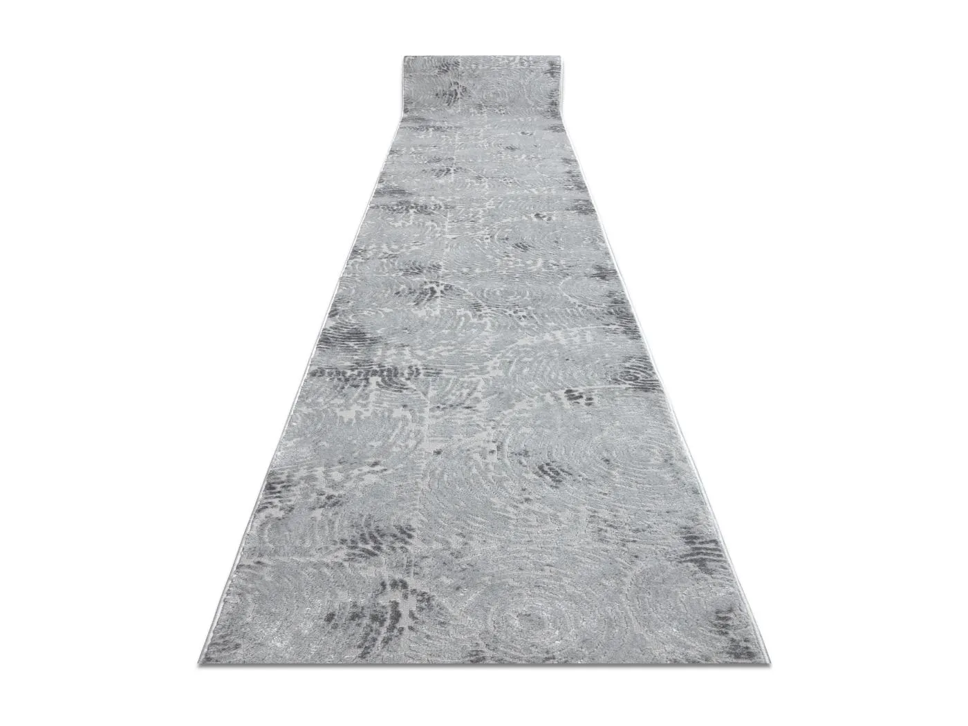 Läufer Strukturell MEFE 8725 zwei Ebenen aus Vlies grau 100x630 cm