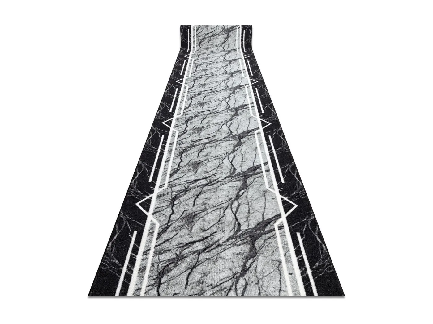 Läufer Antirutsch  MARMUR Marmor, Stein grau 110x100 cm