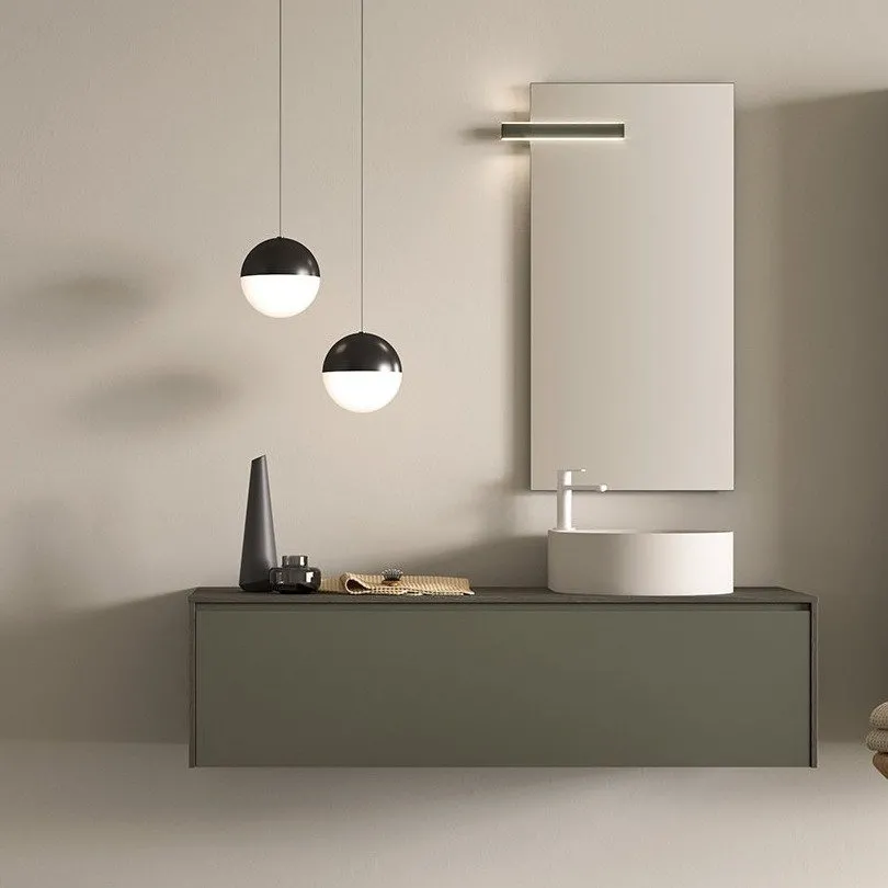 ARTESI PETRA PT53 WASCHTISCH-WANDSCHRANK 1 SCHUBLADE MIT WASCHBECKEN UND SPIEGEL