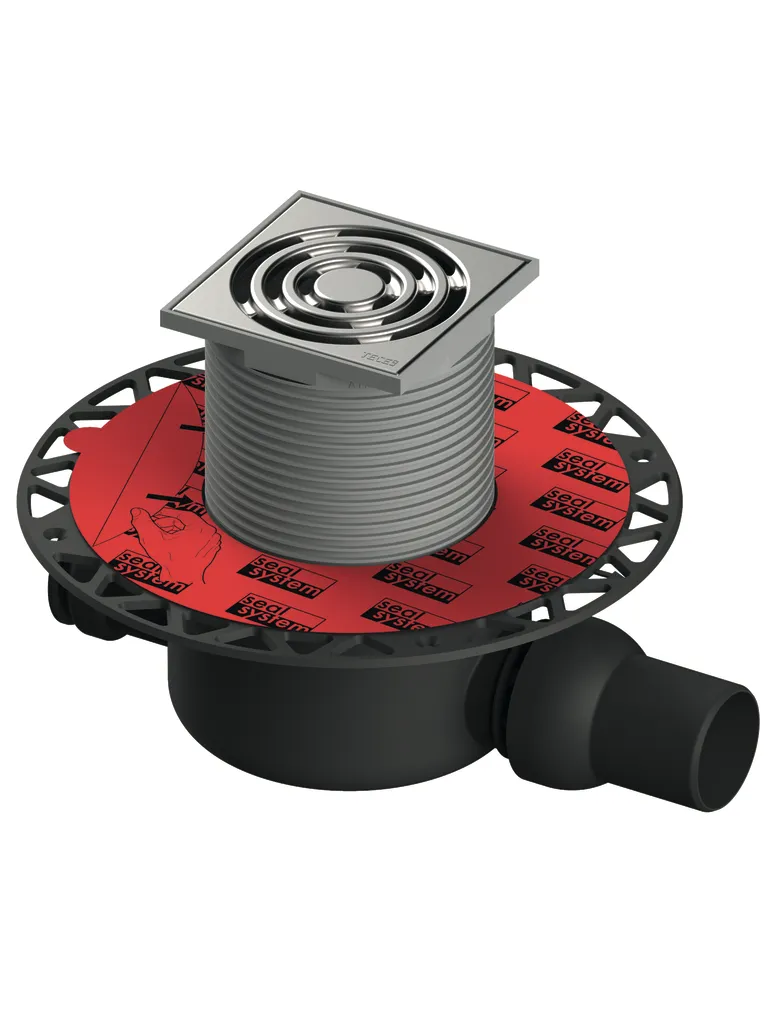 drainpoint S 120 Ablaufset Norm mit Seal System Universalflansch