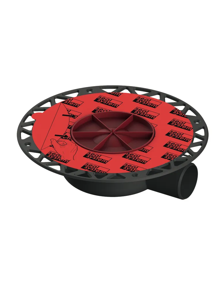 drainpoint S Ablauf DN 50 Terrasse mit Seal System Universalflansch