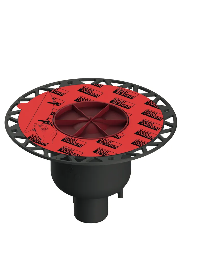 drainpoint S Ablauf DN 50 senkrecht mit Seal System Universalflansch