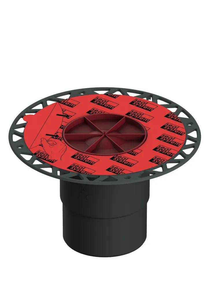 drainpoint S Ablauf DN 100 senkrecht mit Seal System Universalflansch